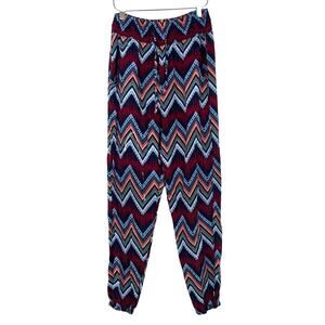 Womens Pants Sz S Boho Indie Grunge Hippie Maximalist Colorful Festival Yoga